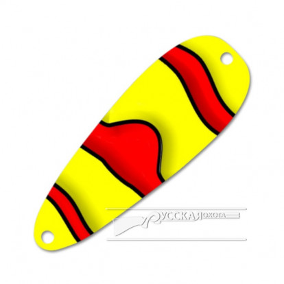 Блесна Pelikan Jigging Spoon 1/4oz 7гр.  J Clown R/Y
