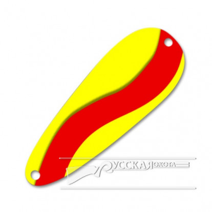 Блесна Pelikan Jigging Spoon 1/4oz 7гр. J Curve R/Y