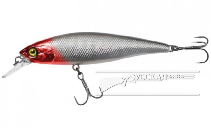 Воблер Jackall Squad Minnow 80SP silver red head