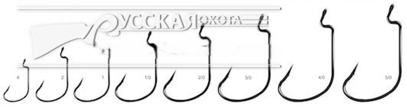 Крючки офсет Wind Gap Bass 314 №4