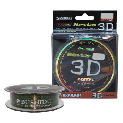 Леска Bushido 100м 0,25мм Kevlar 3D 0430-025 10473
