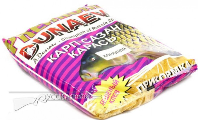 Прикормка Dunaev-Premium 1кг Карп-Сазан Конопля FLZ018