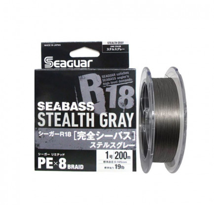 Шнур Seaguar 150м Seabass Stealth Gray №0.8