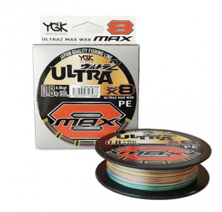 Шнур YGK 150м X-Braid Ultra №0,8 WX8 multi 