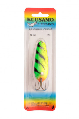 Блесна Kuuasamo Rasanen 70/10 10гр Ruohikko BL/GR/Fye-S